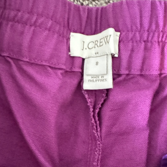 J. Crew Fuchsia Elastic Waist Women's Shorts - Picture 3 of 3